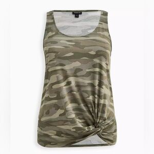 Torrid Cupro Knot Front Tank Size 2 (2X)